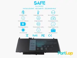 باتری 4 سلولی 6MT4T لپ تاپ دل Latitude E5450