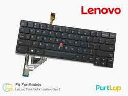 کیبورد لپ تاپ لنوو ThinkPad X1 Carbon (Gen 2 ، 2014)