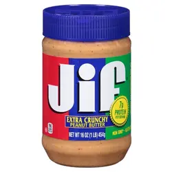 JIF- کره بادام زمینی کرانچی 454 گرمی
