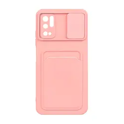 قاب گوشی شیائومی note 10  5G سیلیکونی جا کارتی دار محافظ لنز دار کشویی