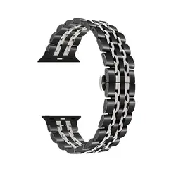 بند فلزی مدل ۷ Bead مناسب برای اپل واچ سایز ۳۸ / ۴۰ / ۴۱ میلی‌متری