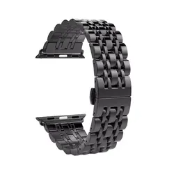 بند فلزی مدل ۷ Bead مناسب برای اپل واچ سایز ۳۸ / ۴۰ / ۴۱ میلی‌متری