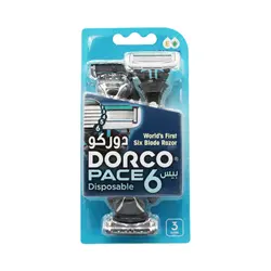 تیغ اصلاح دورکو مدل Pace 6 Disposable بسته 3 عددی