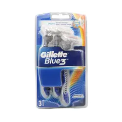 تیغ اصلاح ژیلت مدل Blue 3 بسته 3 عددی
