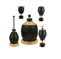 ست اکسسوری سرویس بهداشتی 5تکه DORITA مدل Barile crystal