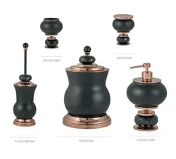 ست اکسسوری سرویس بهداشتی 5تکه DORITA مدل  CUVER CRYSTAL