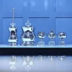 ست اکسسوری سرویس بهداشتی 5تکه DORITA مدل  CUVER CRYSTAL