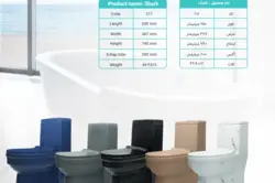 توالت فرنگی آداسا مدل شارک طوسی مات