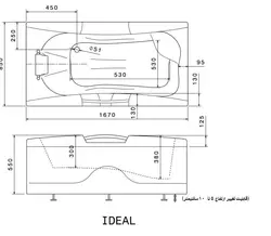 جکوزی سنی پلاستیک مدل ایده آل ترمو وود