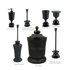 ست اکسسوری سرویس بهداشتی 5تکه DORITA مدلSHELVY CRYSTAL
