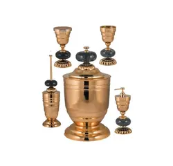 ست اکسسوری سرویس بهداشتی 5تکه DORITA مدل PASO STONE