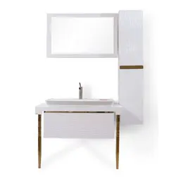 فول ست روشویی کابینتی بومرنگ مدل الگا پایه دار