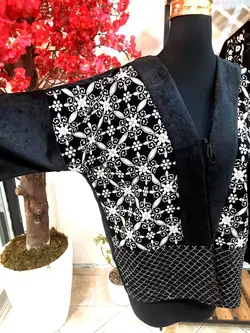 کت مخمل سوزن دوزی