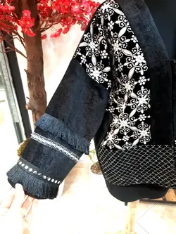 کت مخمل سوزن دوزی