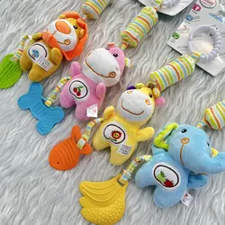 آویز جغجغه ای تخت و کریر کودک و نوزاد دارای دندونی برند Baby Toys وارداتی