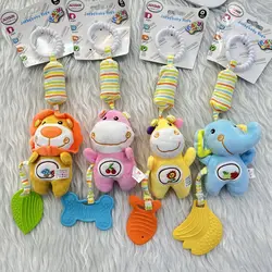 آویز جغجغه ای تخت و کریر کودک و نوزاد دارای دندونی برند Baby Toys وارداتی