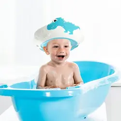 کلاه حمام سیلیکونی طرح دایناسور قابل تنظیم با بند کلاه