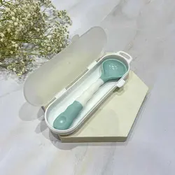 قاشق غذاخوری حالت گیرنده نوزاد و کودک سری پلاستیکی