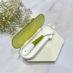 قاشق غذاخوری حالت گیرنده نوزاد و کودک سری پلاستیکی