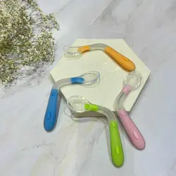 قاشق غذاخوری حالت گیرنده تمام سیلیکونی نوزاد و کودک