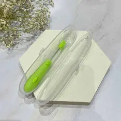 قاشق غذاخوری حالت گیرنده تمام سیلیکونی نوزاد و کودک