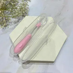 قاشق غذاخوری حالت گیرنده تمام سیلیکونی نوزاد و کودک