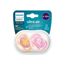 پستانک 6-18 ماه فیلیپس اونت Philips Avent طرح دلفین و ستاره دریایی