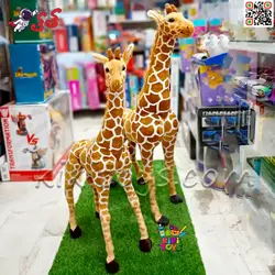 عروسک زرافه طبیعی اورجینال مفصلی اسباب بازی 3 سایز