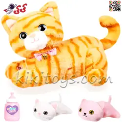 گربه اسباب بازی سنسوری و موزیکال با بچه CAT PETS 93381E