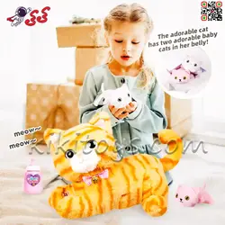 گربه اسباب بازی سنسوری و موزیکال با بچه CAT PETS 93381E