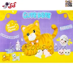 گربه اسباب بازی سنسوری و موزیکال با بچه CAT PETS 93381E