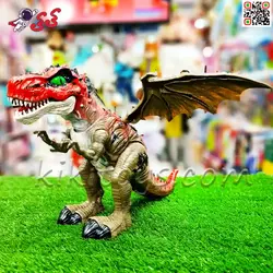 ربات دایناسور تیرکس قرمز بالدار اسباب بازی DINOSAUR 912