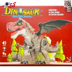 ربات دایناسور تیرکس قرمز بالدار اسباب بازی DINOSAUR 912