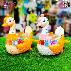 قو چرخ دنده ای موزیکال و حرکتی اسباب بازی کودک FW2066