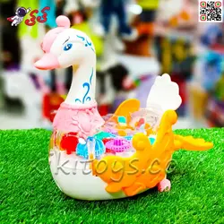 قو چرخ دنده ای موزیکال و حرکتی اسباب بازی کودک FW2066