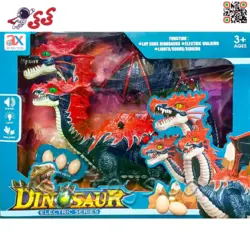ربات دایناسور و اژدها سه سر راهرو و تخم گذار اسباب بازی DINOSAUR 919