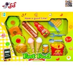 فست فود همبرگر و سوسیس اسباب بازی Fast Food Toy 69931