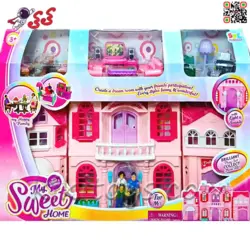 خانه بازی و قصر اسباب بازی موزیکال صورتی FAMILY SWEET HOUSE 16427