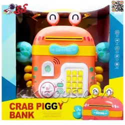 قلک و گاوصندوق آموزشی موزیکال مدل خرچنگ کیفی CRAB PIGGY BANK 6655
