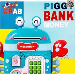 قلک و گاوصندوق آموزشی موزیکال مدل خرچنگ کیفی CRAB PIGGY BANK 6655