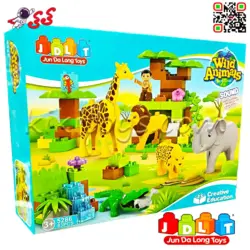 لگو دوپلو باغ وحش حیوانات اسباب بازی کودک قطعه درشت JDLT 5286