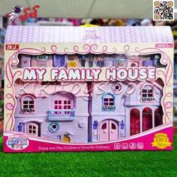 اسباب بازی خانه و قصر موزیکال بزرگ دخترانه با وسایل بازی BGL 80310