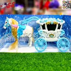 کالسکه اسباب بازی دخترانه موزیکال با اسب DREAM 686