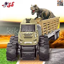 کامیون فلزی حمل دایناسور تیرکس اسباب بازی KLX600 181