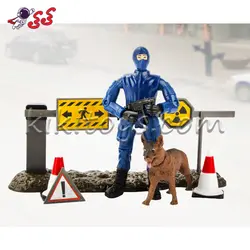 ماکت ایست بازرسی شهری با سرباز و سگ 77110C برند ام اند سی