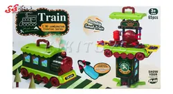 ست جعبه ابزار اسباب بازی طرح قطار TRAIN combination creative 66650