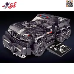 لگو تکنیک ماشین مسابقه درگ فول تقویت 6 چرخ برند دکول BRICK COOL KC004