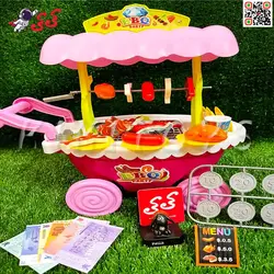 اسباب بازی باربیکیو فست فود چرخ دار و موزیکال BBQ Party cart 66093