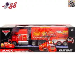 تریلی کنترلی مک کویین اسباب بازی بزرگ MACK TRANSPORTER 757
