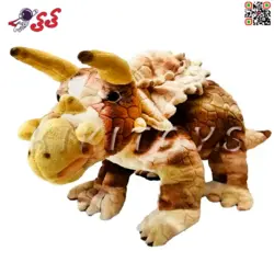 عروسک دایناسور تریسراتوپس مدل پولیشی Triceratops Dinosaur 15506